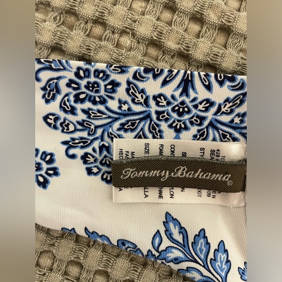 👙 Tommy Bahama Full Coverage Bra Top and Blue / Skirted Hipster Bottoms … - Picture 5 of 10
